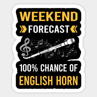 Weekend Forecast English Horn Cor Anglais Sticker